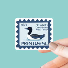 Stupid Canadian Wolf Bird Sticker