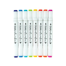 8CT BRIGHT DUAL TIP MARKERS