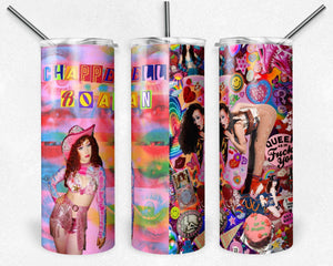 Chappell Roan Collage 20 oz Skinny Tumbler