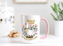 Goose Ceramic Mug : Pink Handle + Inside / 15oz / Horrors persist