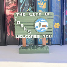 3d Printed Forks, Wa Twilight Inspired Sign: Small (3 inches) / The City of Forks Welcomes You