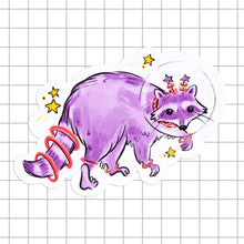 Space Raccoon Vinyl Sticker