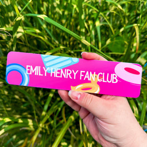 Emily Henry Fan Club Bookmark