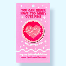 Library Lover Pin / 1.25"