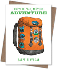 Backpack Adventure Birthday Card
