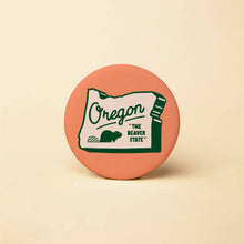 Oregon Beaver Sign Button 1.25"
