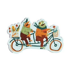 Frog and Toad Vinyl Sticker