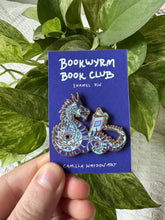 Book Wyrm Enamel Pin