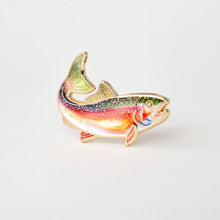 Rainbow Trout Enamel Pin - Wildlife Anglers & fishing lovers