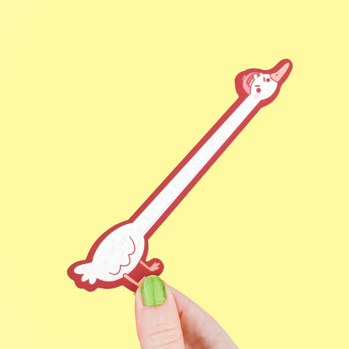 Long Necked Goose Funny Animal Art Bookmark