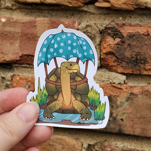 Tortoise Rainy Day Sticker