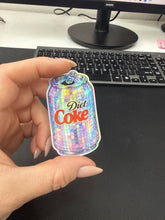 Disco Ball Diet Coke Can Sticker: Vinyl Decal: Holographic
