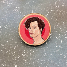 Wooden Lapel Pin - Harry Styles