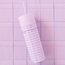 Lilac Library Card 16oz Tumbler