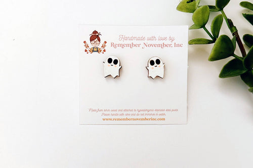 Halloween Ghost Earring Studs