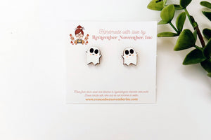 Halloween Ghost Earring Studs