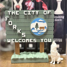 3d Printed Forks, Wa Twilight Inspired Sign: Small (3 inches) / The City of Forks Welcomes You