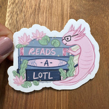 Reads-a-lotl Sticker