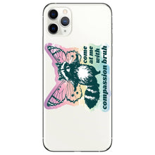 Come At Me With Compassion Bruh Raccoon Sticker