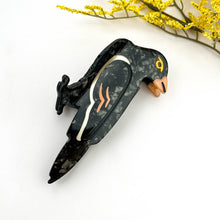 Moonlit Raven Acetate Hair Claw – Mysterious Gaze: Black