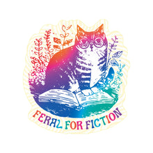 Feral for Fiction Cute Kitty Cat High Quality Vinyl Sticker