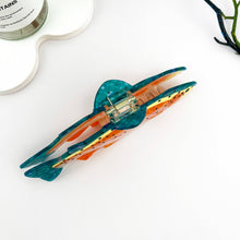 Exquisite Perch Fish Ocean Animal Acetate Hair Claw Clip 🐟: Orange