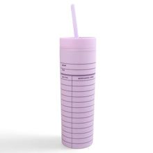 Lilac Library Card 16oz Tumbler