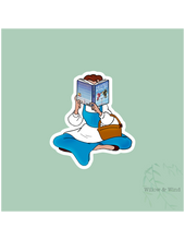 Princess Reading HR - Heated Rivalry Sticker: 3 inch