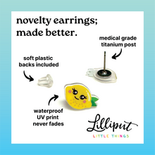Baby Cow Earrings // Farm Animal Earrings