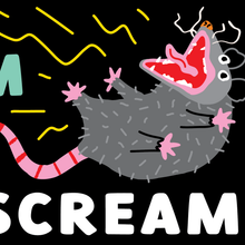 We All Scream Sticker, 2.25" x 5"