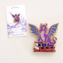 Dragon Fantasy Book Pin - Literary Gifts, Fantasy Gifts