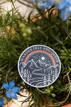 Wander Free and Queer Sticker