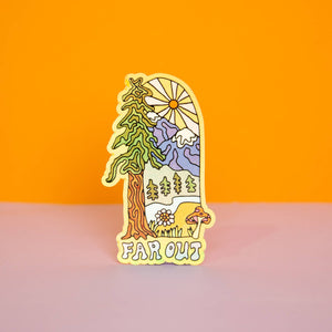 Far Out Sticker
