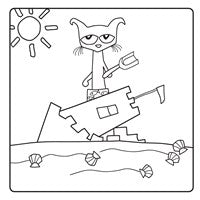 Pete the Cat: Cool & Cozy Coloring: A Coloring Book with 40 Coloring Pages By Dean