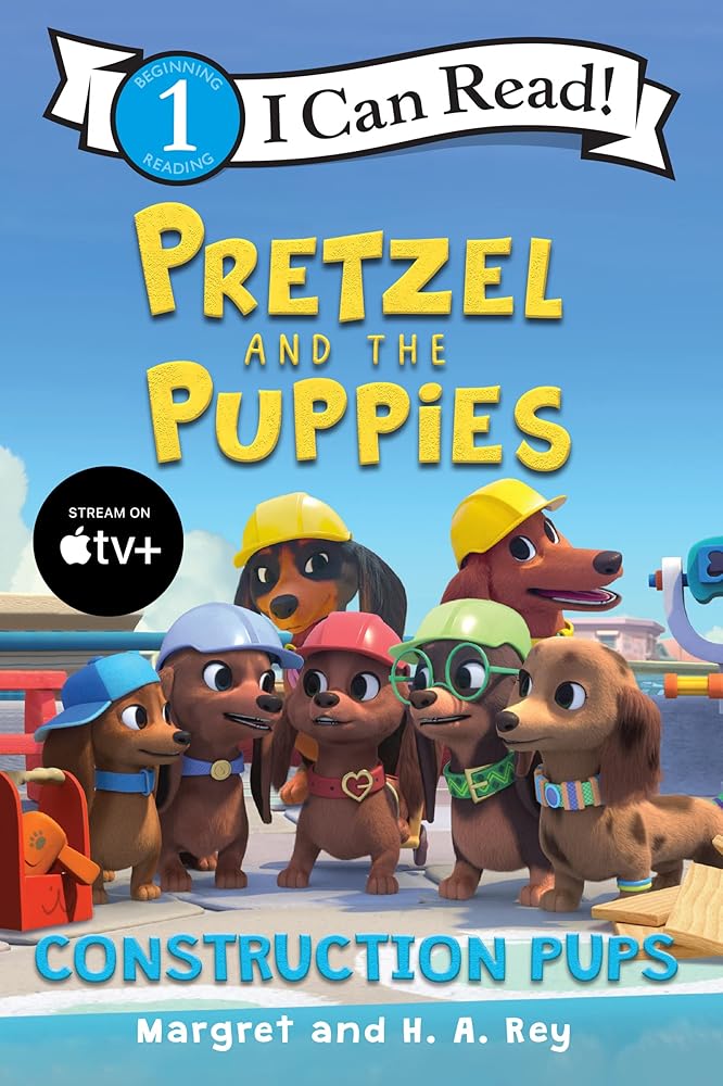 Pretzel and the Puppies: Construction Pups (I Can Read Level 1) cover image