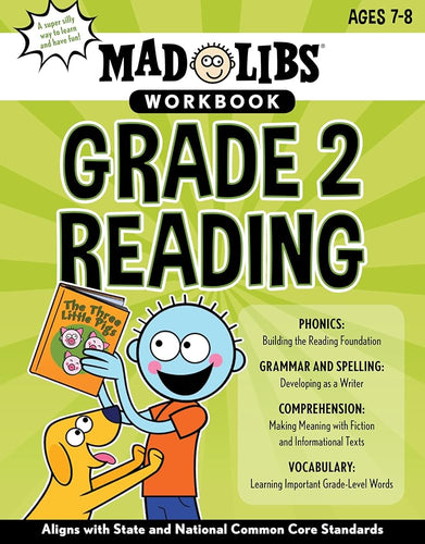 Mad Libs Workbook: Grade 2 Reading: Aligns with State and National Common Core Standards (Mad Libs Workbooks) cover image