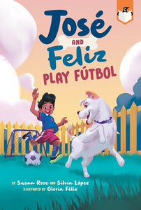 José and Feliz Play Futbol by Rose