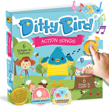 Ditty Bird Action Songs Interactive Sound Book for Toddlers 1- 3 Musical Books for 1 Year Old cover image