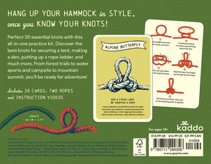 Know Your Knots: Learn the best knots for outdoor adventures - 30 cards and 2 ropes