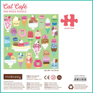 Cat Cafe 500 Pc Puzzle