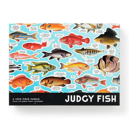 Judgy Fish 100 Piece Puzzle (Plus 6 bonus puffy stickers)