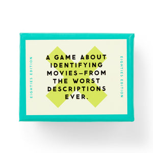 Mini Poorly Explained Movies - 80's Edition