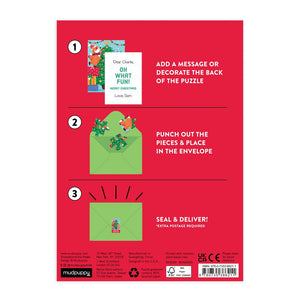 Christmas Critters Greeting Card Puzzle