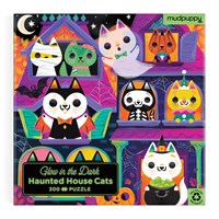 Haunted House Cats 300 Piece Glow in the Dark Puzzle by Mudpuppy