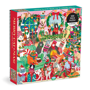 Merry Cat Mas! 500 Piece Puzzle