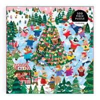Winter Whirl 500 Piece Family Puzzle by Mudpuppy