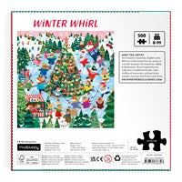 Winter Whirl 500 Piece Family Puzzle by Mudpuppy
