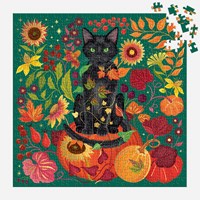 Whiskers of Autumn 500 Piece Foil Puzzle by Galison
