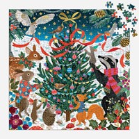 Victoria Ball Woodland Merrymakers 500 Piece Foil Puzzle by Galison