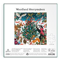 Victoria Ball Woodland Merrymakers 500 Piece Foil Puzzle by Galison